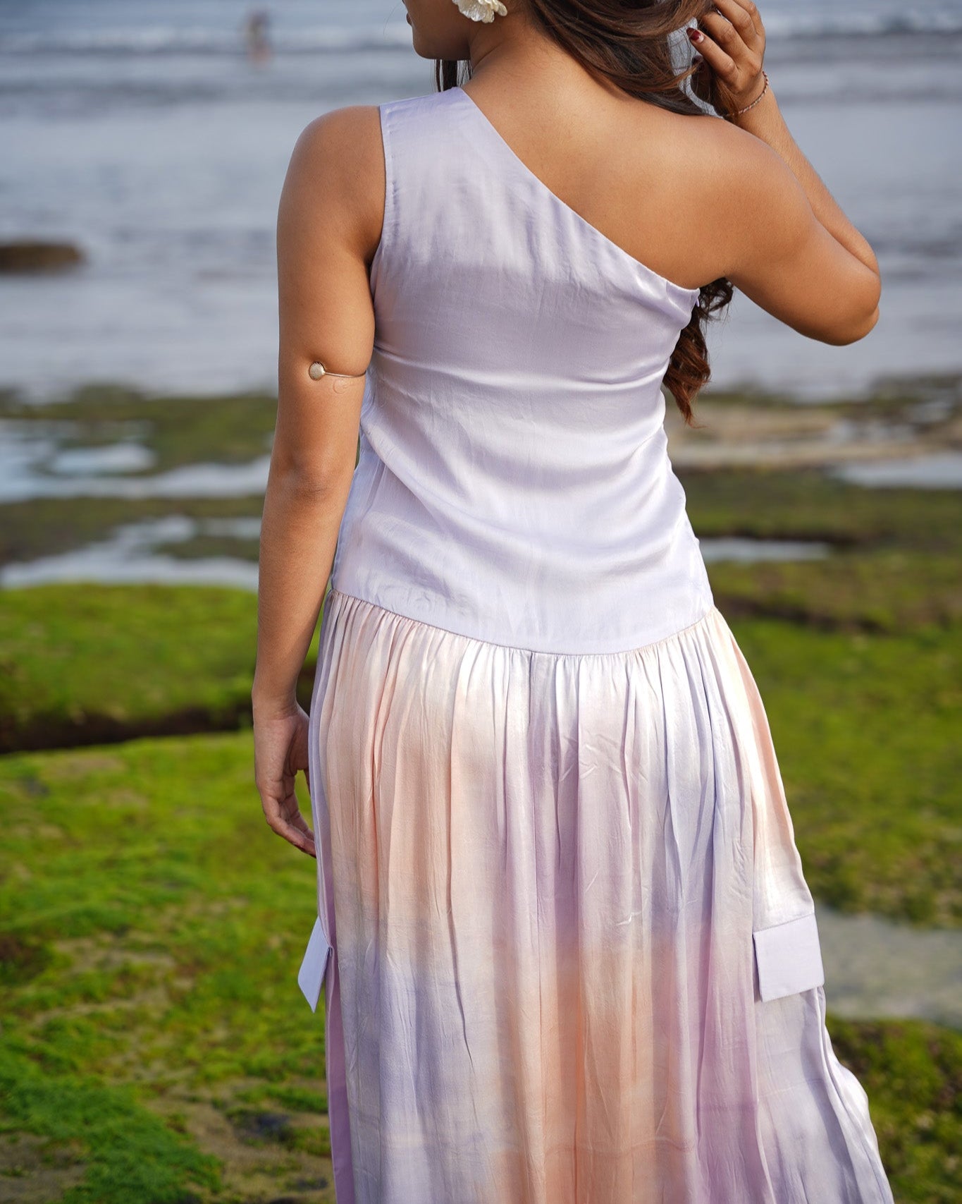 Balloon De Lune Jumpsuit Dress - Lavender Grey