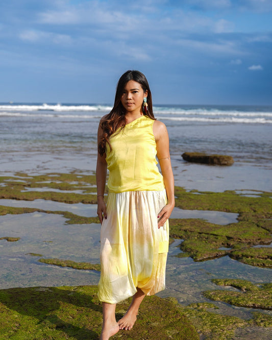 Balloon De Lune Jumpsuit Dress - Corn Yellow