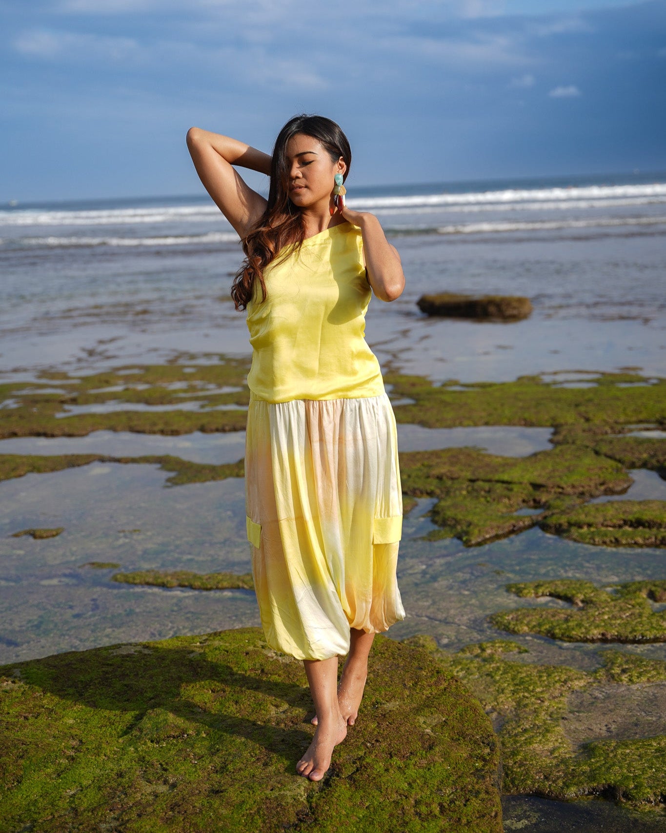Balloon De Lune Jumpsuit Dress - Corn Yellow
