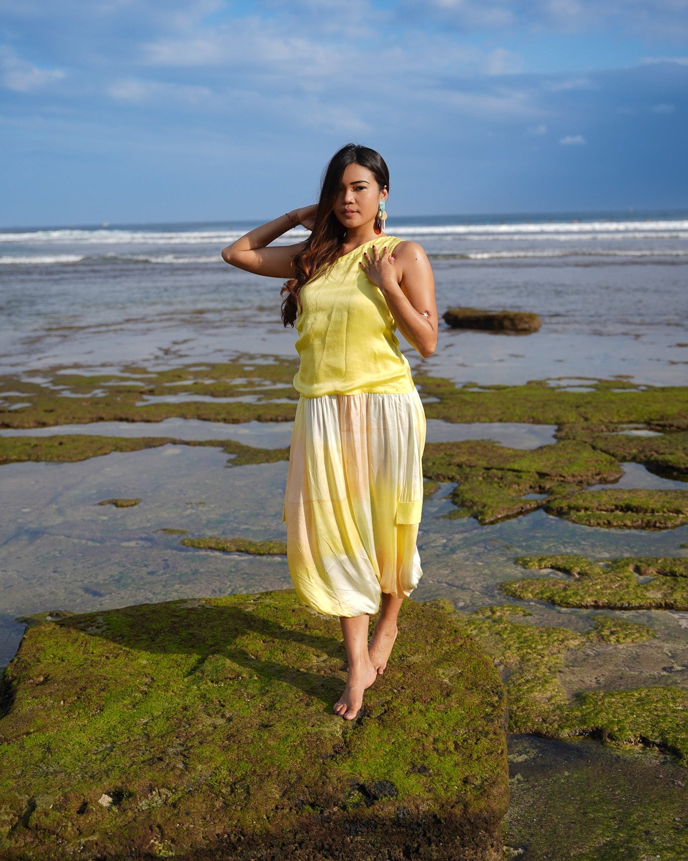 Balloon De Lune Jumpsuit Dress - Corn Yellow