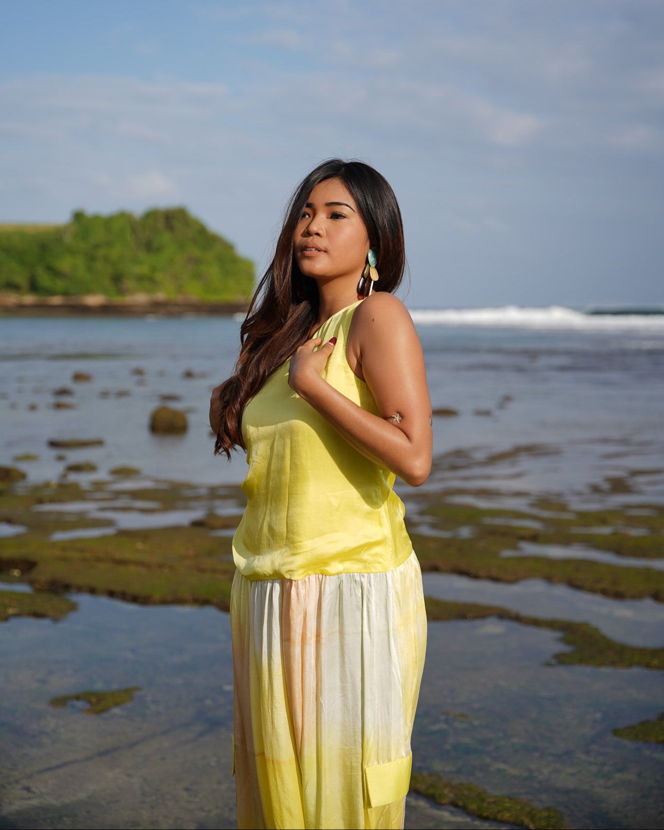Balloon De Lune Jumpsuit Dress - Corn Yellow