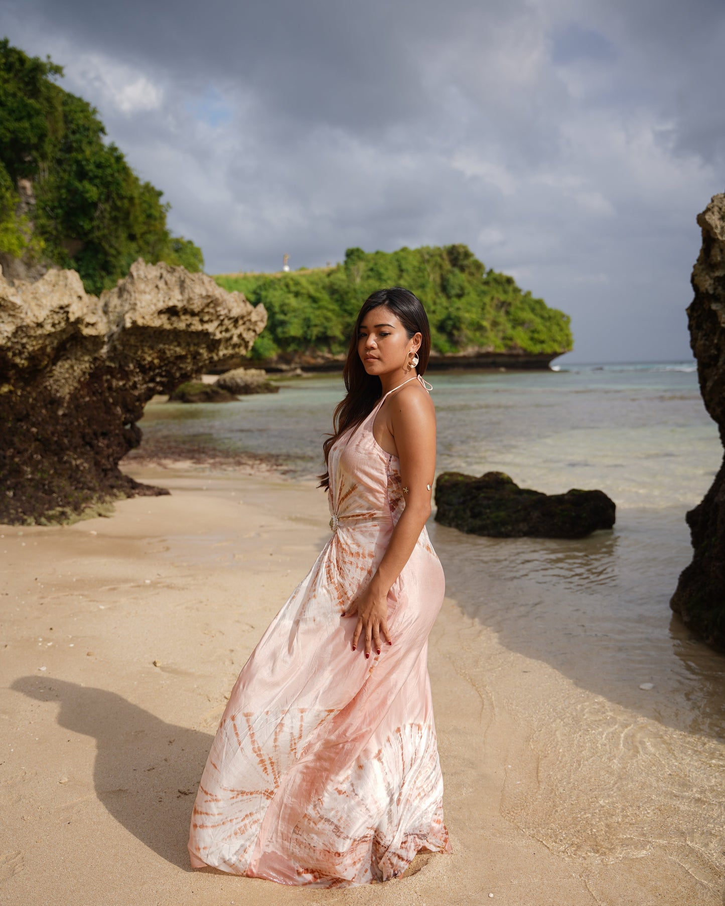 Rosette Whirl Gown