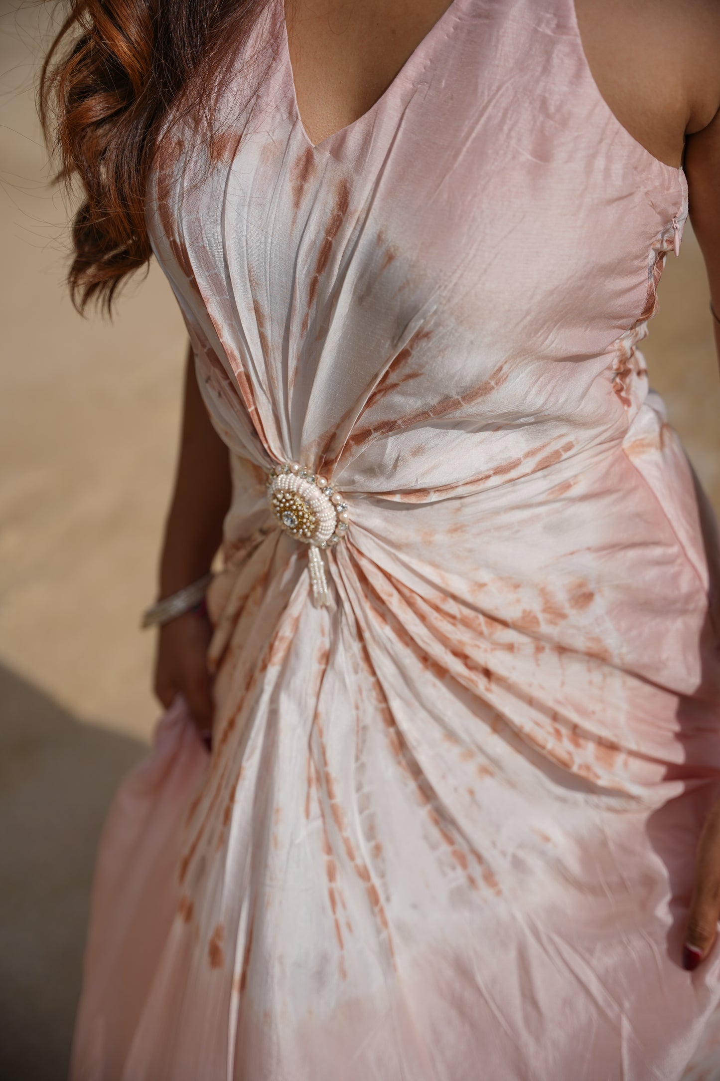 Rosette Whirl Gown