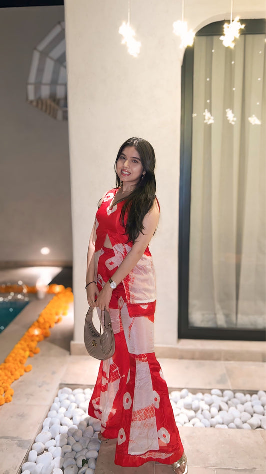 Red Reign Sharara Set