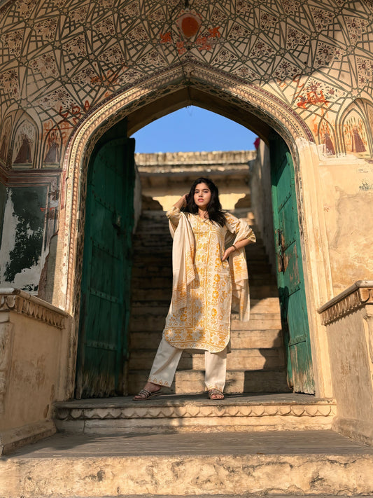 Dhoop Chhaya Kurta Set with Dupatta