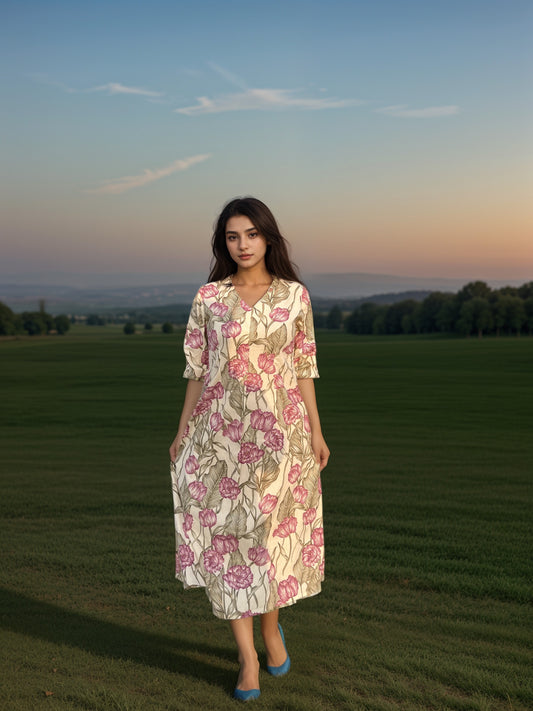 Akaar Dress - Onion Pink