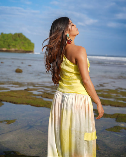Balloon De Lune Jumpsuit Dress - Corn Yellow