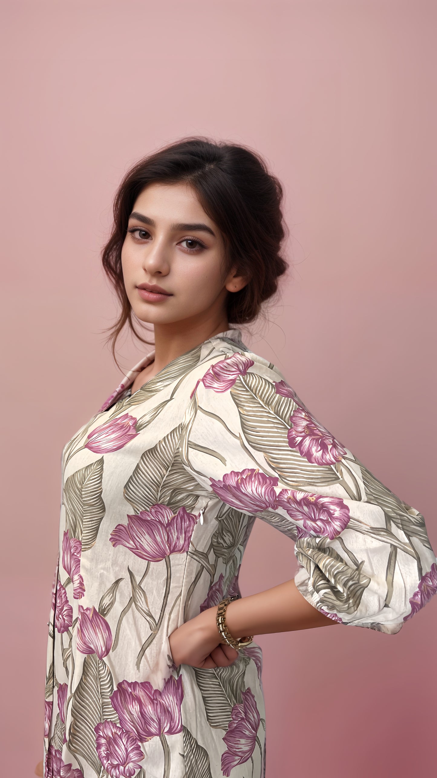 Akaar Dress - Onion Pink