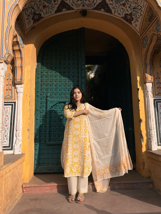 Dhoop Chhaya Kurta Set with Dupatta