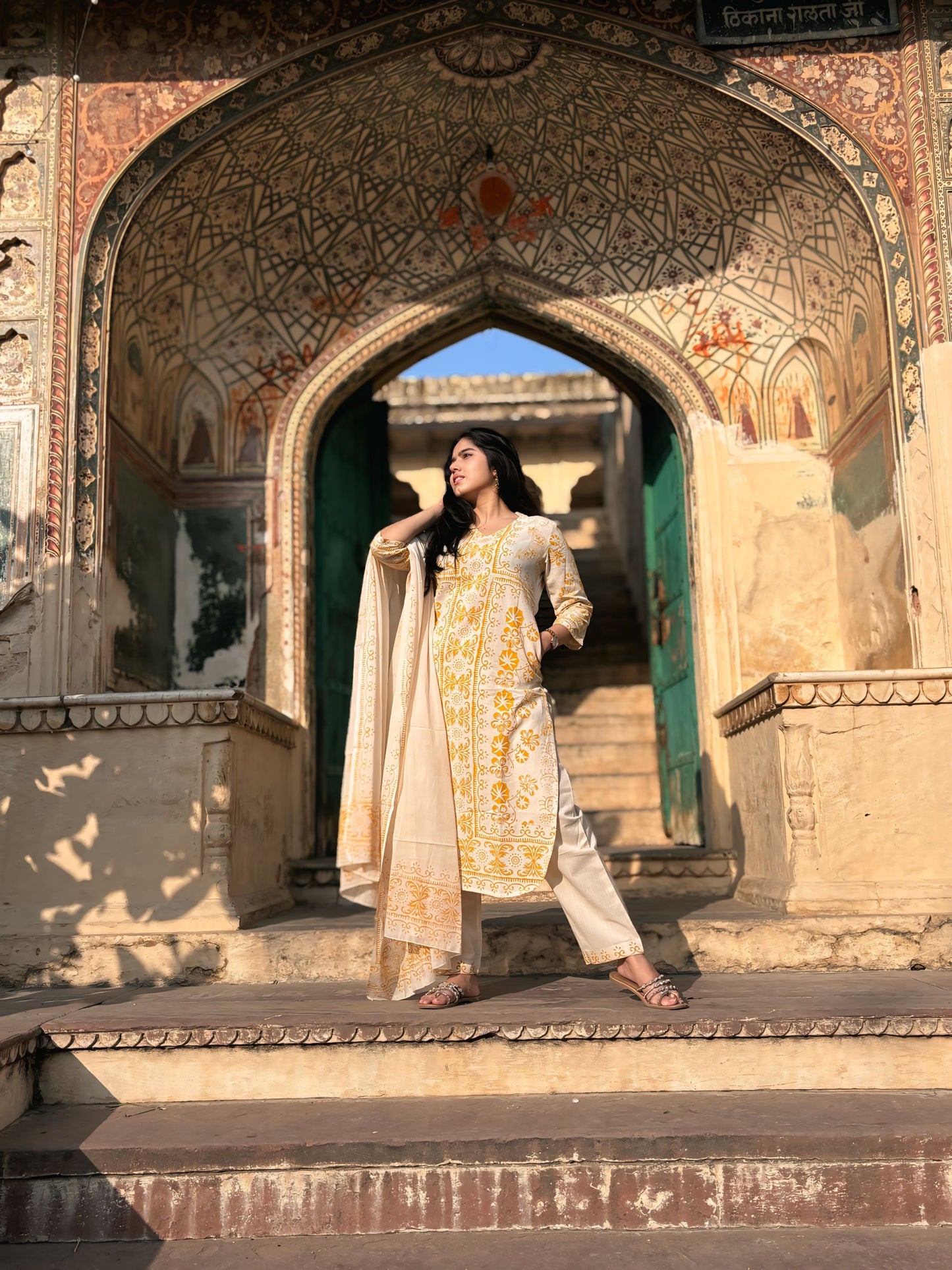 Dhoop Chhaya Kurta Set with Dupatta