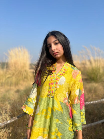Flower Gloss Set - Lime Green