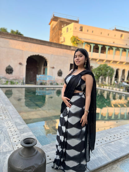 BW Shift Draped Saree