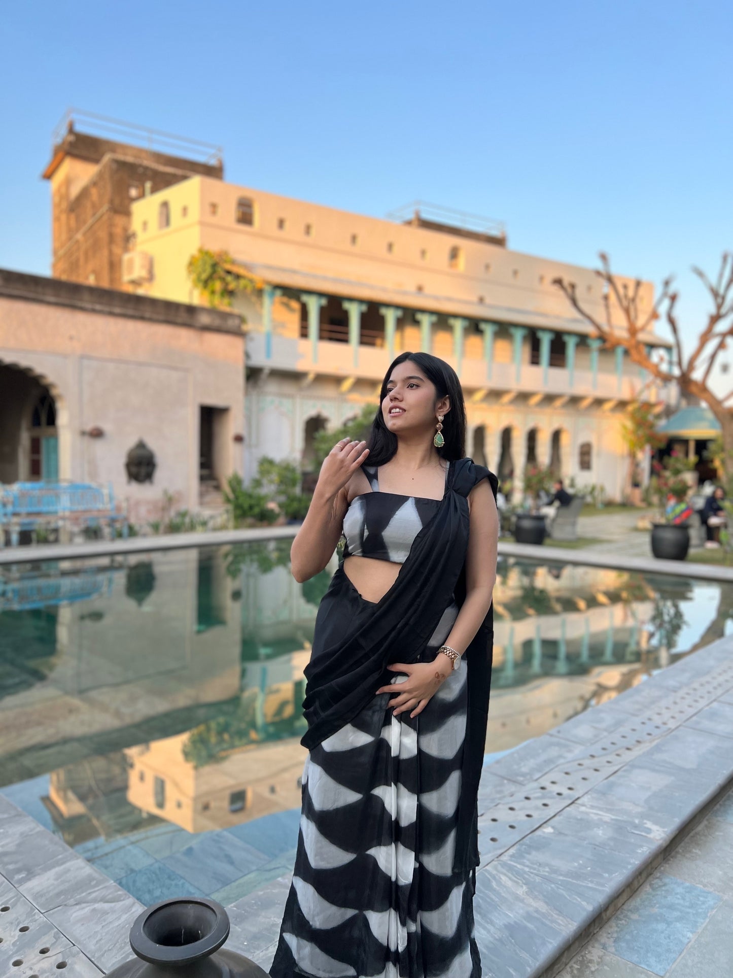 BW Shift Draped Saree