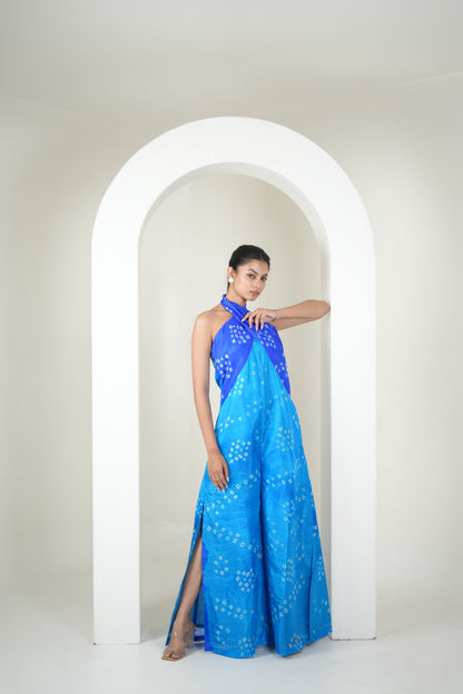 Bandhani Breeze Jumpsuit - Bluish