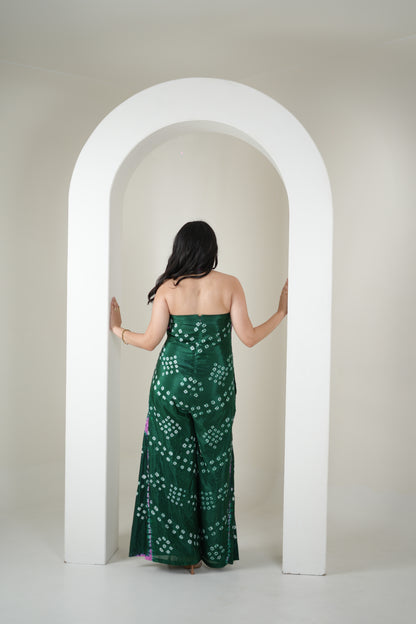 Bandhani Breeze Jumpsuit - Greenish