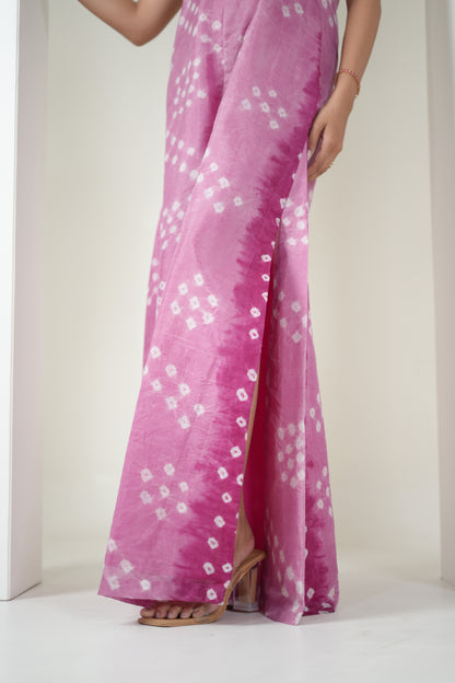 Bandhani Breeze Jumpsuit - Lavenderish